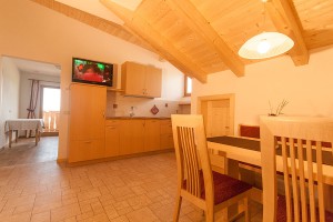 Küche der Ferienwohnung Panorama