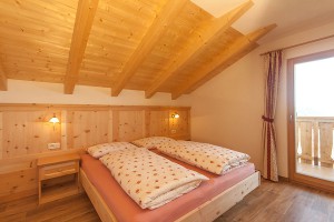 Schlafzimmer in der Ferienwohnung Panorama 